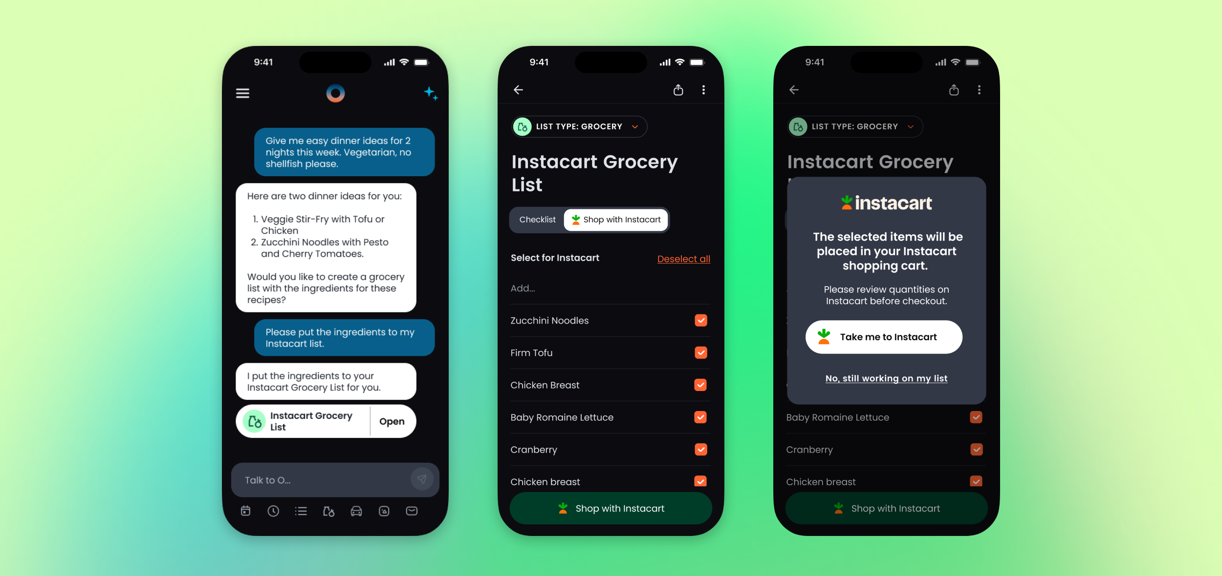 Instacart and list product design